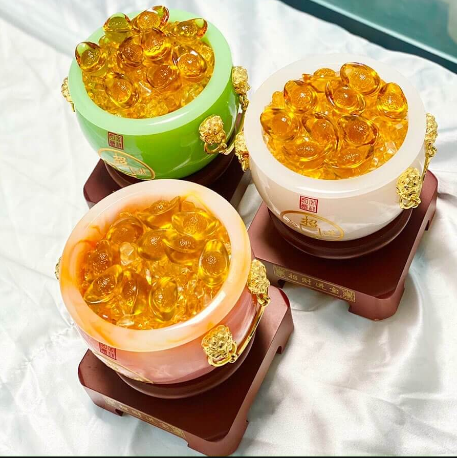 Bát Tụ Bảo Đá Mã Não Tự Nhiên Để Bàn